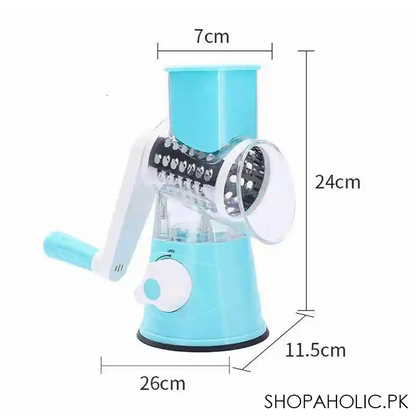 3 in 1 Manual Rotary Vegetable Drum Cutter