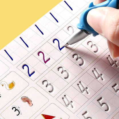 Sank Magic Practice Copybook Set Of 4 Books With Pen