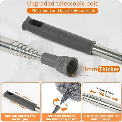 Microfiber Duster – 8Ft Extra Long Extendable Handle (Imported Quality)